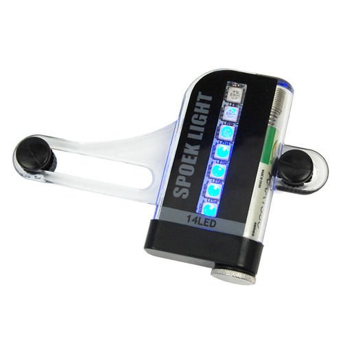 SOONHUA Fahrrad-Motorrad-Licht 14 LED-Motorrad-einen.Kreislauf.durchmachenfahrrad-Fahrrad-Rad-Reifen-Signal-Speiche-Licht-Lampen-30 Änderungen - 5