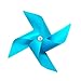 Produktbild LUOEM 10 Stücke Kunststoff Windmühle Windrad Wind Spinner Hängende Girlande Dekoration Baby Shower Dekorationen Garten Rasen Partei lieferant (Sky Blue)