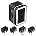 Produktbild Adoric Universal Reiseadapter - Stromadapter Stecker für Europa UK Australien USA China - Universeller Weltreise Reisestecker (Schwarzweiss)
