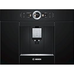 Bosch CTL636EB6 Espresso machine 2,4L Noir (Cafetière Espresso machine intégré entièrement automatique grains De Café Café moulu Café crème doré expresso Latte macchiato Ristretto,) Noir