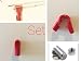 Produktbild 100 Blisterhacken Verschluß, Blisterhaken Stopper, Blisterhacken Schloß mit Löser