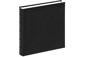 ‎WALTHER DESIGN walther design Fotoalbum schwarz 29 x 32 cm Kunstleder mit erhabene Bünde, Classic FA-372-B