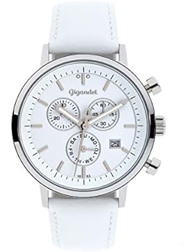 Gigandet Classico Herren Armbanduhr Chronograph Analog Quarz Weiß G6-008