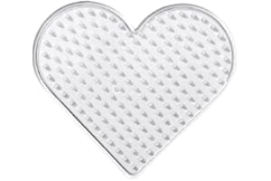 Handicraft Emporium | Plastic Pegboards Used for 5x5mm DIY Fuse Bead, Hama Bead Compatible (Heart)