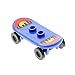 Produktbild 1 x Lego System Skateboard blau Räder schwarz mit Skyline Sticker Figuren Zubehör Set 7641 42511 2496 88422c01 42511pb01