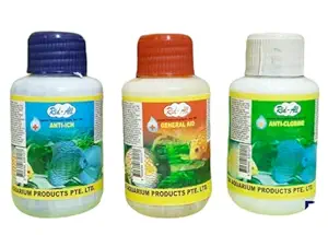 Anand Rid All Aquatic Remedies Disease Control Water condisanar Medicine for Fresh Water Medication for Salt Water Tropical Fish (Combo 3)