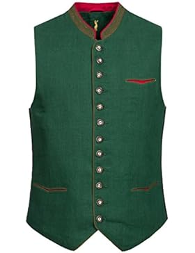Trachtenweste Peter in Dunkelgrün von Almsach