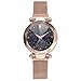 Produktbild Damen Uhr,Zimuuy Mode Elegant Sternenhimmel Quarzuhr Exquisit Analog Armbanduhren Edler Schmuck (Rose Gold)