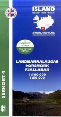 Island Serkort 04 Landmannalaugar - Porsmörk 1 : 100 000