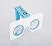 Produktbild Pocket 360 Mini VR Viewer | Die Besten Cardboard Virtual Reality-Brille | Google Cardboard V2 Inspired | Kleines und Einzigartiges Reisegeschenk unter 15 Euro (Blue)