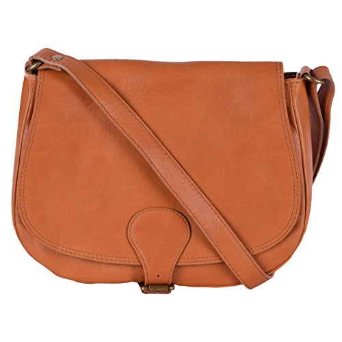OH MY BAG VINTAGE - Bolso al hombro de Ante para mujer Rojo HELLCOGNAC