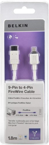 Belkin Firewire Kabel (9/4-polig, 800/400, 1,8m)