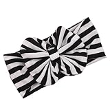 Tonsee® Baby Girls Big Bow Child Headband Infant Hair Accessory Grils Elastic Hairband (Black)