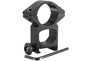 MASUNN 25Mm Alto Profilo Anello di Portata Weaver Rail Mount 20Mm Picatinny per Torcia Elettrica