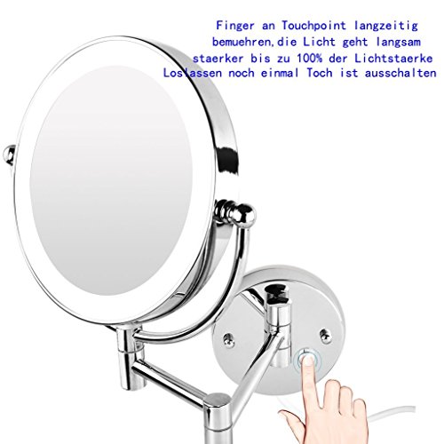 LED Beleuchtet wunderschöne Kosmetikspiegel 1+10F, JLL29-10