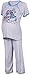 Happy Mama. Women's Maternity Nursing Breastfeeding Pyjamas Nightwear. 218p (Blue, UK 14)
