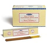 Satya Incense, 12 Boxes, 180 g (Californian White Sage)