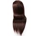 Hairdressing Training Heads 100% Synthetic Fiber Hair Mannequin Styling Dolls Head (Table Clamp Holder Included) ESC0418P