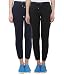Vimal Black & Navy Blue Cotton Blend Trackpant For Women ( Pack Of 2) RS.739.00