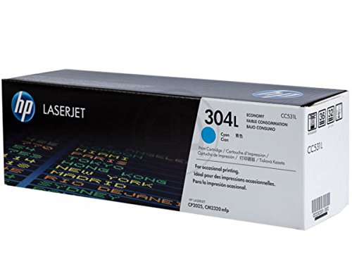 HP original – HP – Hewlett Packard Color LaserJet CM 2323 (304L / CC 531 L) – Toner cyan – 1.400 Seiten - 3