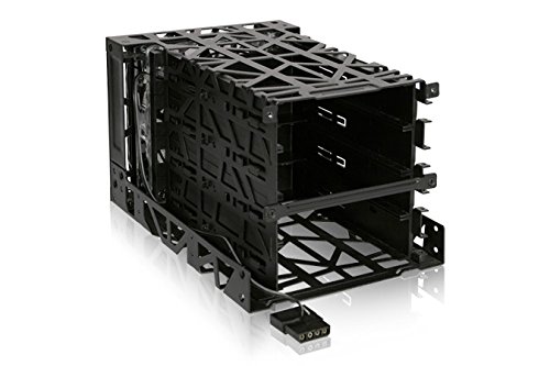 Icy Dock Black Vortex MB074SP-B – Festplattenkaefig Für 4x 3,5 Zoll (8,9cm) Festplatten – 120mm LED-Lüfter – Schwarz - 2