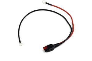 Hasaller Conector de batería de para golf Telar fiable rojo negro SE batería S para Hill Billy Fraser Hillman Caddimatic Trolleys (250 mm)