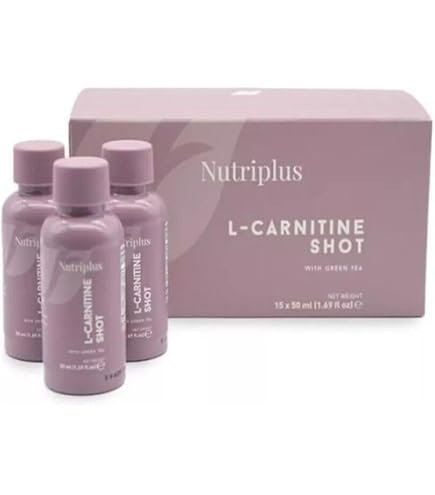Nutriplus L-Carnitine Shot with Green Tea Extract and Vitamin B6, 15 x 50ml Health & Personal Care
