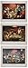 Produktbild Wallsthatspeak 3 Dogs Playing Poker Poster Classic Americana Game Room Kunstdruck, 20,3 x 25,4 cm, Rot/Schwarz/Grün