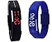 Glitter Led Digital watches Jelly Black and Blue Combo wristwatch Magnet lock Black MBLBK RS.249.00