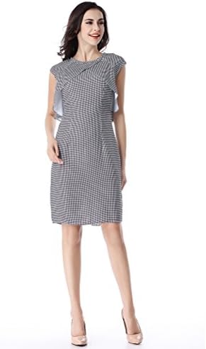 Glorria Women's Summer Elegant Wear to Work Offfice Bussiness Shealth Pencil Dress S