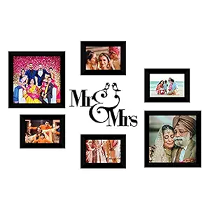 E Deals Set of 6 Collage Synthetic Framed with Acrylic Glass - self Installation