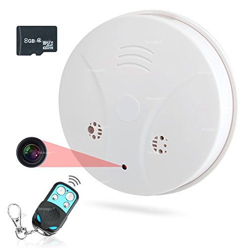 Preisvergleich Produktbild TEKMAGIC 8GB 720P HD Versteckte Spionage Kamera Rauchmelder Getarnte überwachungskamera mit Aufzeichnung und Bewegungsmelder für Hause
