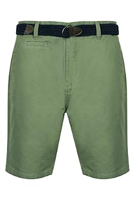 Tokyo Laundry - Bermuda Chino Homme (ceinture offerte) (Light Kaki) S