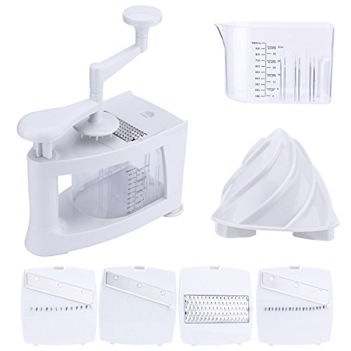 Spiraler Hobel, NexGadget Spiral-Ultra-4-Blatt Spiralizer, 8 in 1 Multi Spiraler Hobel, Schwere Gemüsenudelnmaschine und Mandolinist Hobel für Menschen mit gesunder Lebensmittel - 2