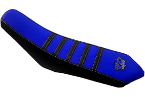 BKS SELLERIE GR BKS SELLERIE - Housse de Selle Moto 50cc sur Mesure BKS One - Rieju MRT SM/Rieju MRT SM Pro/Rieju MRT SM Trophy - Version Supermotard (SM) & Enduro - Modèle Depuis 2009 - Bleu