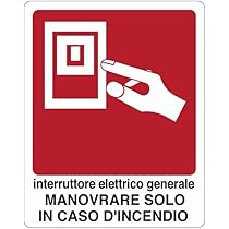 Cartello Sicurezza Metano - Alluminio, 20x31 Cm, Rosso, Conforme ISO 7010