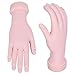 Elite99 Duable Trainer Training Movable False Model Hand Plastic Flectional Nail Art Acrylic Tip DIY Manicure Tool Oyster White