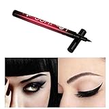 Hidratación mate sin marcado Tefamore Lápiz Delineador de Ojos Negro Eyeliner Líquido Impermeable Maquillaje Belleza Cométicos (negro)