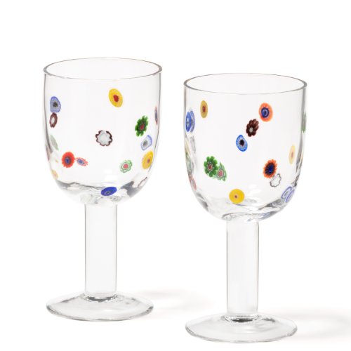 Vente FR Leonardo 86427 Millefiori Set de 2 Verres Vin Rouge