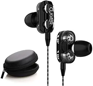 CLAVIER SBASS-02 in Ear Earphone with Mic (Black)