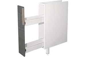 BERLIOZ CREATIONS CABINET bas de cuisine a epices L 15 cm - Gris luciente