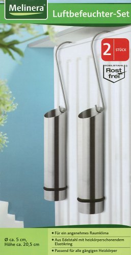 Melinera® Luftbefeuchter (2er Set) aus Edelstahl Rostfrei® - 2