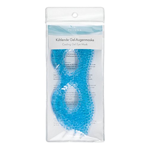 Feluna Gel-Augenmaske Entspannungsmaske Wellnessmaske für Kältetherapie Gelmaske Kühlmaske - 5