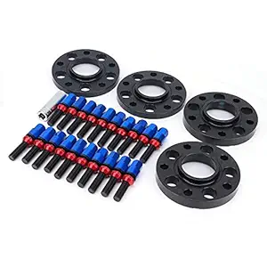 Hub Centric Wheel Spacers, 5x120mm Heavy Duty Aluminum Alloy Solid Hub Flange Plates for Car(blue)