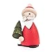 Produktbild Weihnachtsmann-Figur mit Tanne, modern, von DREGENO SEIFFEN 7,5 cm – Original erzgebirgische Handarbeit
