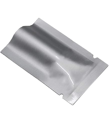 50 stuks Mylar zakken ritssluiting met venster, witte hersluitbare zak staand, geurbestendige zak aluminiumfolie zakjes, herbruikbare Mylar Baggies Heat Seal verpakkingszakken voor voedselopslag (16 x
