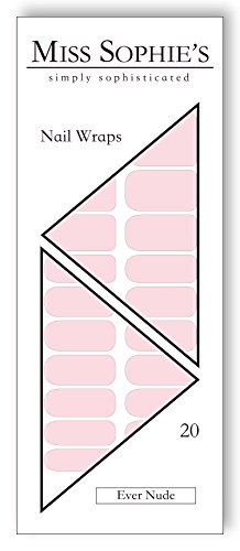 Miss Sophie’s exklusive Premium Nagelfolien Ever Nude: 20 ultra-dünne selbstklebende langanhaltende Nail Wraps - 2