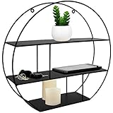 wandregal rund groß Einfache Wandmontage, da die Aufhängung auf der Rückseite bereits angebracht ist