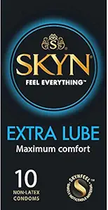 SKYN Extra Lube Non Latex Condoms Pack of 10