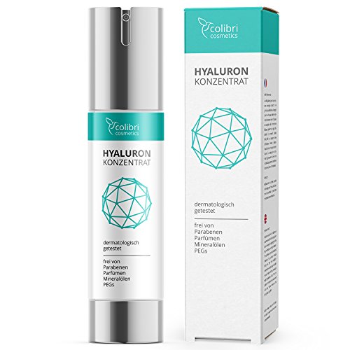Hyaluronsäure Konzentrat Gel - hochdosiertes Hyaluron Anti-Aging Serum - 50 ml von colibri cosmetics / Naturkosmetik made in Germany